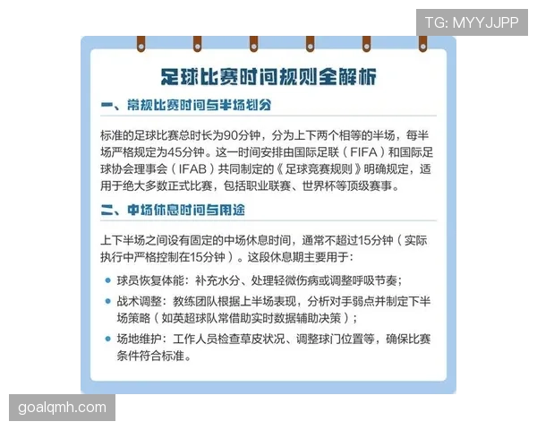 足球比赛时长规则解析：常规时间与加时赛判罚标准